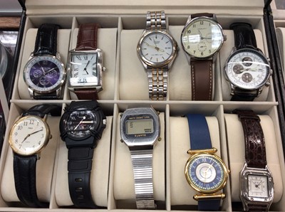 Lot 720 - Quantity contemporary wristwatches including Sekonda, Seiko, Avia, Citron, Pulsar, Timex, Casio, Rotary etc