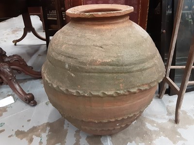 Lot 1004 - Terracotta garden pot, 62cm high