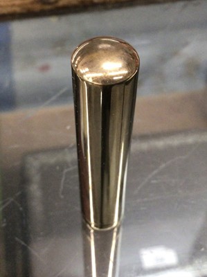 Lot 730 - Early 20th century 9ct gold Waterman's fountain pen with a 9ct gold mounted body, hallmarked London 1917, in original velvet lined tooled green leather box