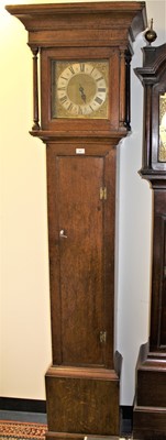 Lot 677 - Thomas Buffett, Colchester, early 18th century 30 hour single train oak longcase