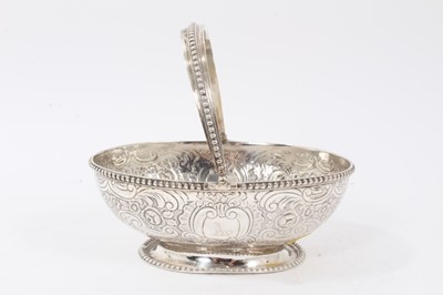 Lot 235 - George III silver footed basket