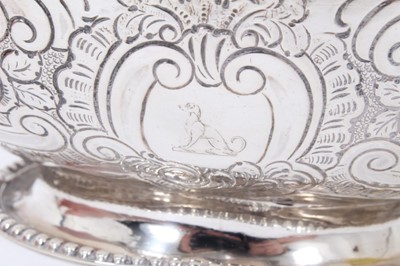 Lot 235 - George III silver footed basket
