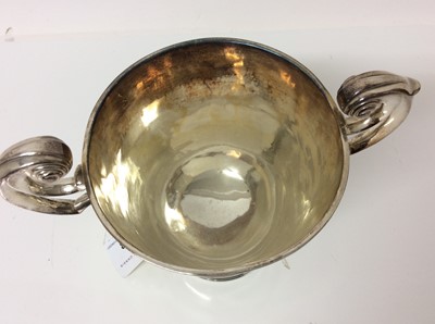 Lot 213 - 18th century Irish provincial silver twin handled cup