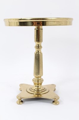Lot 841 - 19th century brass kettle stand