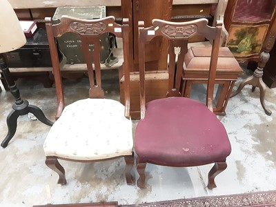 Lot 1022 - Pair of Arts and Crafts dining chairs