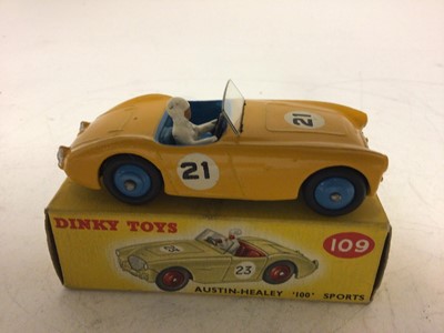Lot 2105 - Dinky Austin Healey '100' Sports No 109, boxed