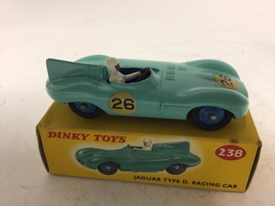 Lot 2106 - Dinky Jaguar Type D Racing Car No 238, boxed