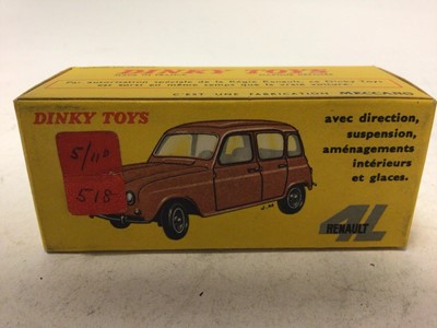 Lot 2118 - Dinky French Issue Renault 4L No 518, boxed