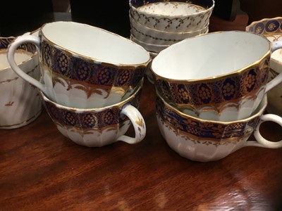 Lot 127 - Collection of late 18th / early 19th century Worcester porcelain teawares