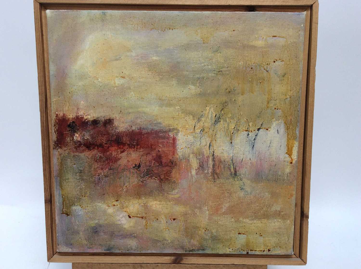 Lot 56 - English School, oil on canvas, 2nd half 20th century - Abstract, 36cm square, framed