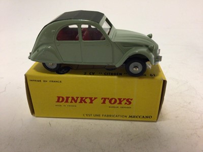 Lot 2127 - Dinky French Issue 2CV "Citroen" Modele 61, No 558, boxed