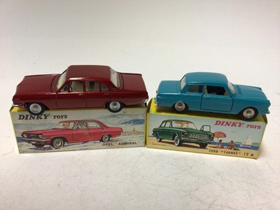 Lot 2144 - Dinky French Issue Ford "Taurus" 12m No 538, Opal "Admiral" No 513, both boxed (2)