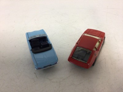 Lot 2145 - Dinky French Issue Alpine Renault A310 No 1411, Cabriolet 204 Peugeot No 511, both boxed (2)