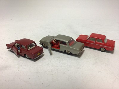 Lot 2149 - Dinky French Issue Opal "Rekord" No 542, DAF No 508, Opal "Kadett" No 540, all boxed (3)