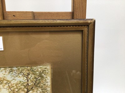 Lot 124 - Early 20th century English School watercolour - Bluebells Ecclesall Wood, indistinctly signed, 25cm x 17cm, in glazed gilt frame