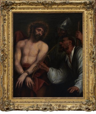 Lot 1314 - After Van Dyke oil on canvas - The Mocking of Christ, gilt frame