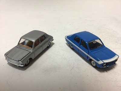 Lot 2153 - Dinky French Issue Renault 12 Gordini No 1424G, Simca 1100 No 1407, both boxed (2)
