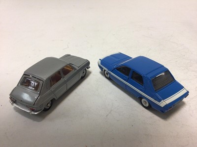 Lot 2153 - Dinky French Issue Renault 12 Gordini No 1424G, Simca 1100 No 1407, both boxed (2)