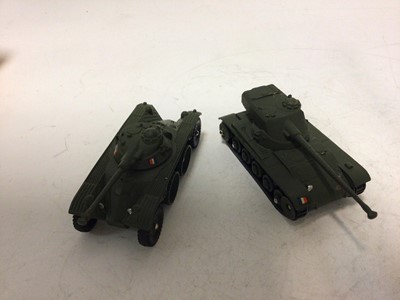 Lot 2155 - Dinky Military French Issue E.B.R. Panharad No 815, Char A.M.X. 13 Tonnes No 817, both boxed (2)