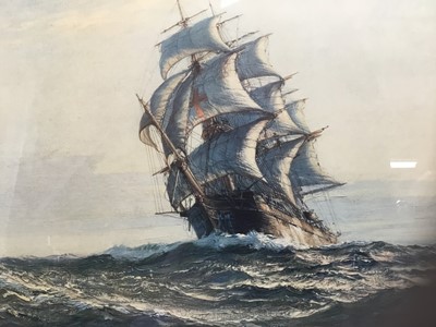 Lot 171 - Montague Dawson (1895-1973) print in colours - Ship at sea