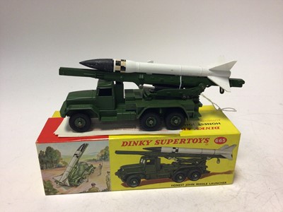 Lot 2164 - Dinky Supertoy military Honest John Missile Launcher No 665, boxed