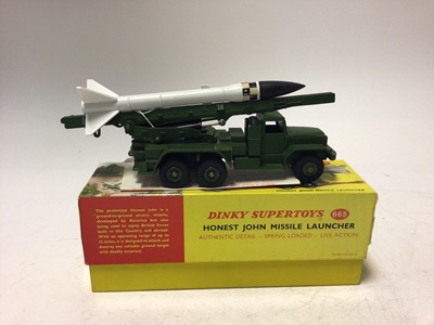 Lot 2164 - Dinky Supertoy military Honest John Missile Launcher No 665, boxed