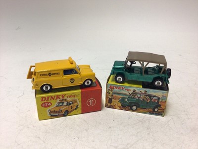 Lot 2184 - Dinky Austin Mini Moke No 342, AA Mini Van No 274, both boxed (2)