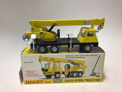 Lot 2198 - Dinky Coles Hydra truck 150T No 980, boxed