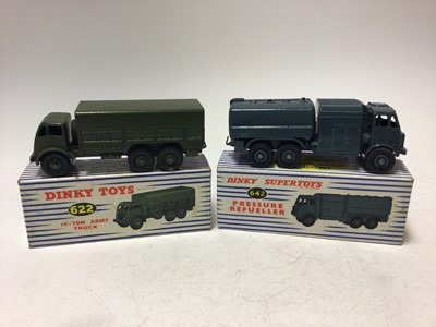 Lot 2177 - Dinky Supertoy Military Pressure refueller No 642, 10-Ton Army Truck No 662, both boxed (2)