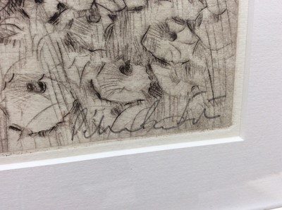 Lot 212 - Peter Partington (b.1941) signed etching - Pheasants, 20cm x 30cm, in glazed frame