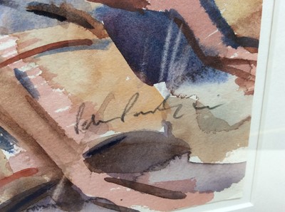 Lot 209 - Peter Partington (b.1941) watercolour - Partridges, signed, 29cm x 37cm, in glazed frame