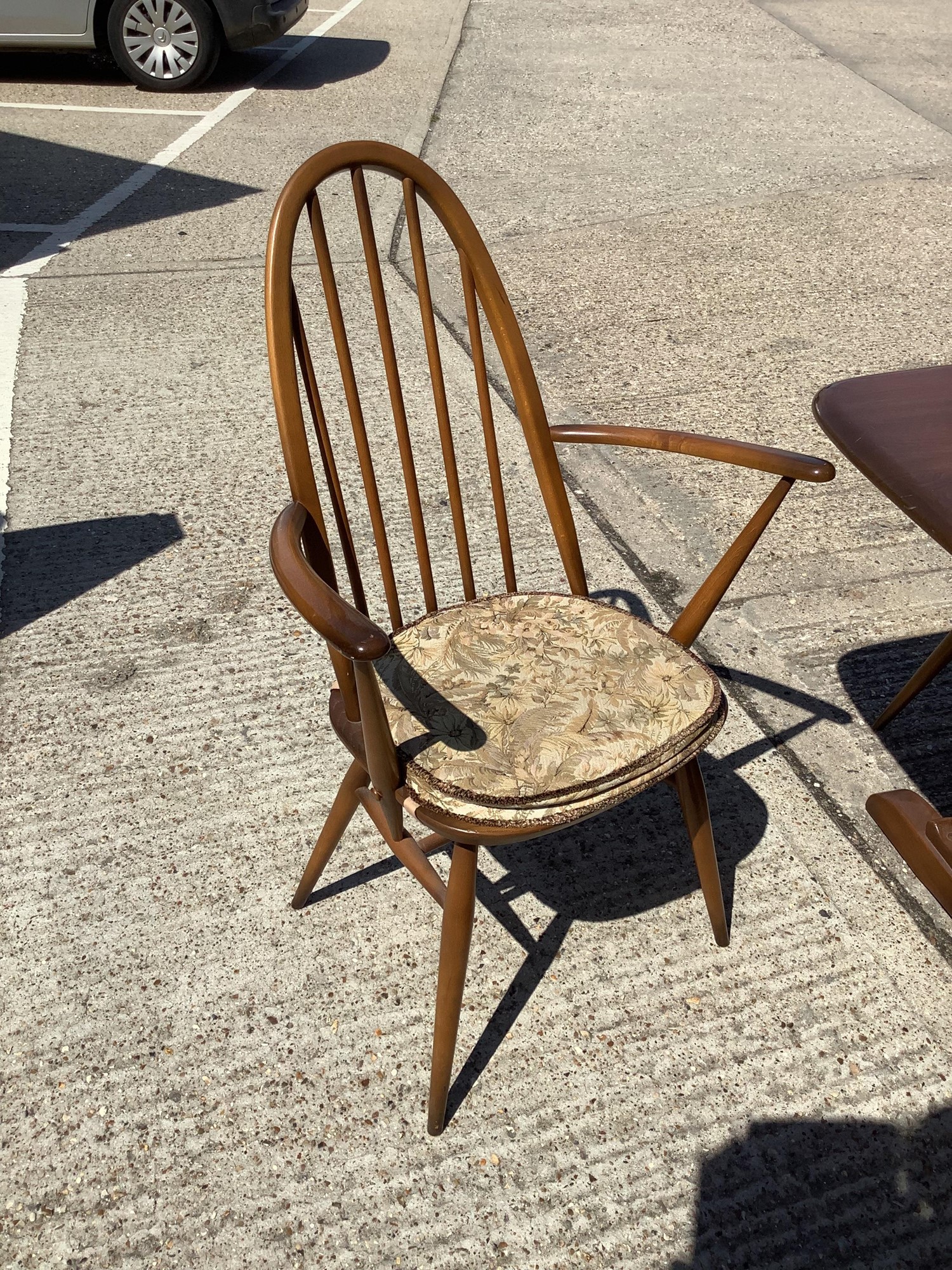 Lot 954 Ercol dining table and six chairs
