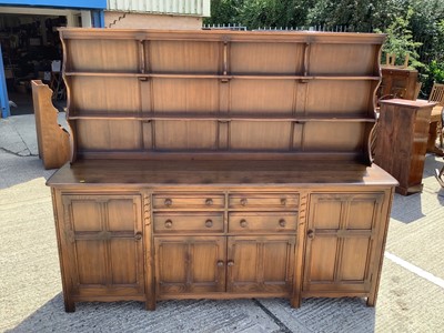 Lot 963 - Large Ercol two height dresser