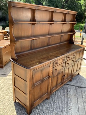 Lot 963 - Large Ercol two height dresser