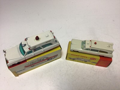 Lot 2217 - Dinky Superior Cadillac Ambulance No 267, Superior Criteria Ambulance No 263, both boxed (2)