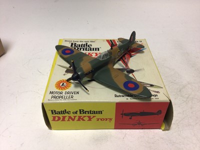 Lot 2228 - Dinky Battle of Britain Junkers JU87B Stuka No 721, Spitfire MKII No 719, both boxed (2)