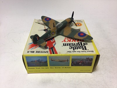 Lot 2228 - Dinky Battle of Britain Junkers JU87B Stuka No 721, Spitfire MKII No 719, both boxed (2)