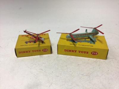Lot 2231 - Dinky Sea King Helicopter No 724, Bristol 173 Helicopter no 715, Westland-Sikorsky S.51 Helicopter No 716, all boxed (3)