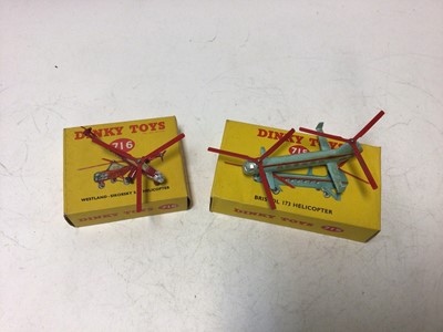 Lot 2231 - Dinky Sea King Helicopter No 724, Bristol 173 Helicopter no 715, Westland-Sikorsky S.51 Helicopter No 716, all boxed (3)