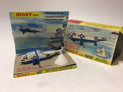 Lot 2231 - Dinky Sea King Helicopter No 724, Bristol 173 Helicopter no 715, Westland-Sikorsky S.51 Helicopter No 716, all boxed (3)