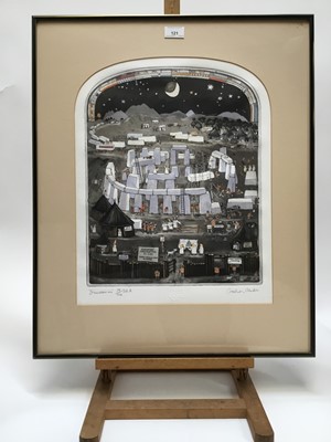 Lot 121 - Graham Clarke (b. 1941) etching and aquatint ‘Dunroamin’, signed and numbered 79/200, plate 43 x 34cm, glazed frame