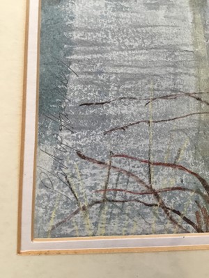 Lot 154 - Philip Hawksley (20th century) watercolour, quayside scene, 59 x 38cm, glazed frame