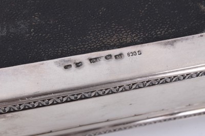 Lot 269 - Silver cigarette box, silver cigarette case, and two silver napkin rings