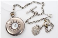 Lot 1568 - Gentlemen's silver half hunter pocket Watches...