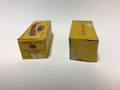 Lot 2247 - Dinky French Issue Simca "Versailles" No 24Z, Simca Vedette "Chambord" No 24K, both boexed (2)