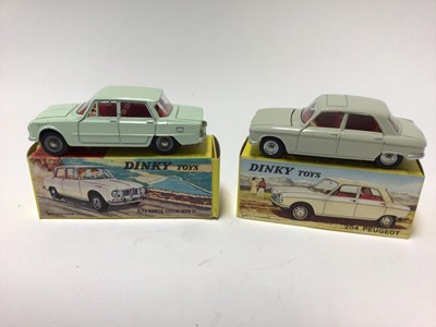 Lot 2248 - Dinky french Issue Alfa Romeo Guilia 1600 TI No 514, Peugoet 204 No 510, both boxed (2)