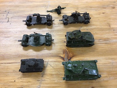 Lot 2257 - Dinky Unboxed selection of military models