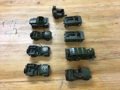 Lot 2257 - Dinky Unboxed selection of military models