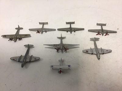 Lot 2258 - Dinky Unboxed selection of various aircraft models