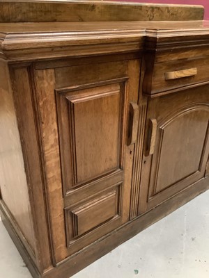 Lot 857 - 1930s oak sideboard with one draw and three cupboard doors